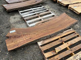 (1)Pc Elm Live Edge Slab, Approximately 72in x 18in x 3in.