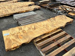 (1)Pc Spruce Live Edge Slab, Approximately 95in x 20in x 3in.