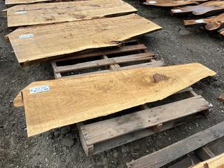 (1)Pc Poplar Live Edge Slab, Approximately 64in x 16in x 2 1/2in.