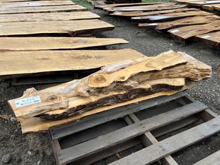 (10)Pc Maple Live Edge Slab, Approximately 48in x 8in x 1in/ea.