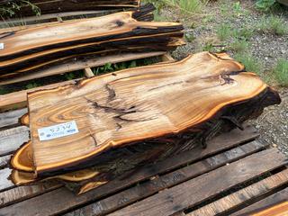 Quantity of Russian Olive Live Edge, Approximately 40in x 16in x 1 1/2in/ea.