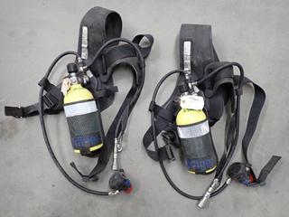 (2) Draeger 4057539 Back Up Reserve Tank and Respirator Tank. *Needs Recertification* (9-D-2)