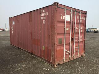 20 Ft. Storage Container c/w Insulated, Shelving, Work Table, Contents Included, # TEXU 3569598