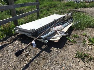 Single 8ft x 7ft Garage Door w/ Hardware & Opener.