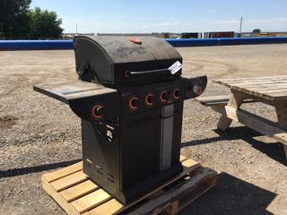 Turismo BBQ 4 Burner Propane w/ Shelf & Side Burner.