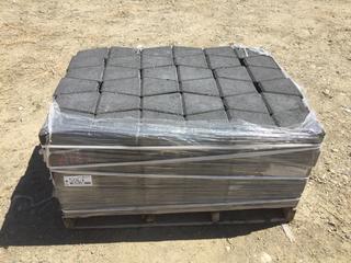 Expocrete Stackstone Charcoal Tight Radius Blocks 8in x 8in, Approximately 180Pcs.