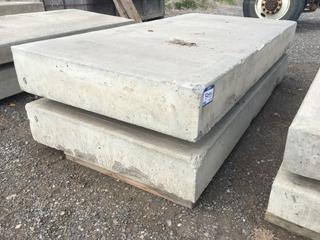 (2) Concrete Slabs, Approximately 8in x 39in x 78in Each.