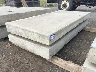 (2) Concrete Slabs, Approximately 6in x 39in x 78in Each.