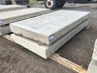 (2) Concrete Slabs, Approximately 6in x 39in x 78in Each.