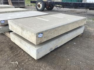 (2) Concrete Slabs, Approximately 8in x 39in x 78in Each.