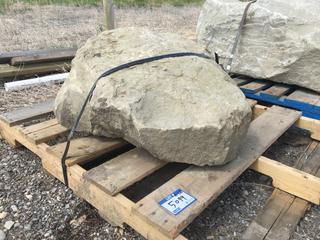 Sandstone Landscaping Rock, Approximately 14in x 31in x 34in.