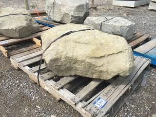 Sandstone Landscaping Rock, Approximately 46in x 33in x 12in.