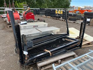 (3) Back Rack Headache Racks w/ Light Beacons and Fire Extinguisher Holder.