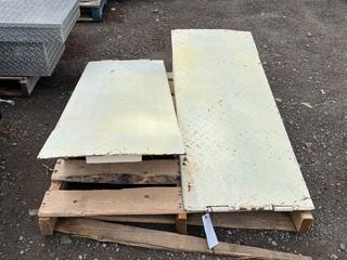 (2) Steel Ramps 19 1/2in W x 50in L x 9 1/2in H.