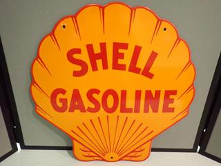 Shell Gasoline Porcelain Sign, 18in x 18in.  (RST)