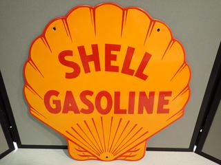 Shell Gasoline Porcelain Sign, 18in x 18in.  (RST)