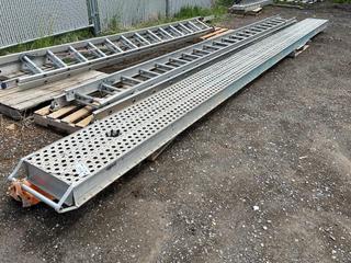 Sturdy 25ft Aluminum Scaffold Plank 18in W.