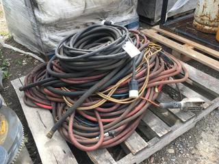 Quantity of Extension Cords, Air Hose, Water Hose and Trouble Light.