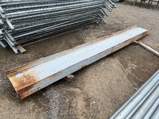 Steel I-Beam, Approximately 11 ft 6 in L x 15-1/2 in H x 5-1/2 in W.