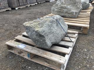 (1) Large Landscaping Fossilized Rock, Approximately 30 in x 23 in x 14in H.