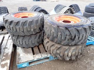 (4) Bobcat Heavy Duty  Bead Guard Tires 12 - 16.5 w/ Rims.