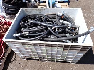 Crate of Various Sized High Pressure Hose.