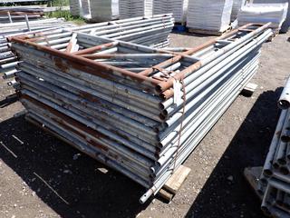 (18) Scaffold Frames 5 ft W x 9 ft H.