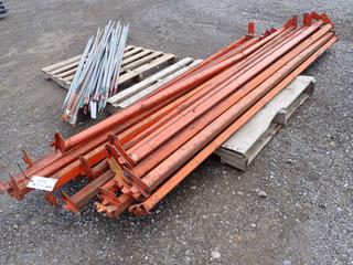 Quantity of 8 ft Pallet Racking Horizontal Beams.