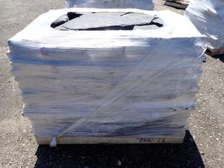 Pallet of Black Rundle Flagstone Landscaping Tile.
