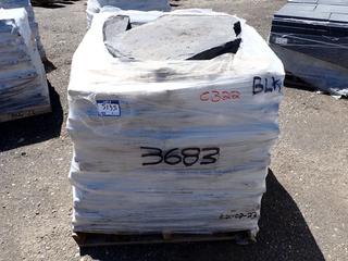 Pallet of Black Rundle Flagstone Landscaping Tile.