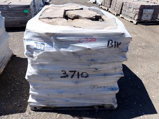 Pallet of Black Rundle Flagstone Landscaping Tile.