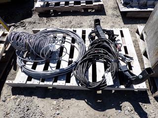 Welding Cable, Hitch Mount Bike Carrier and Partial Roll of Electrical Wire.