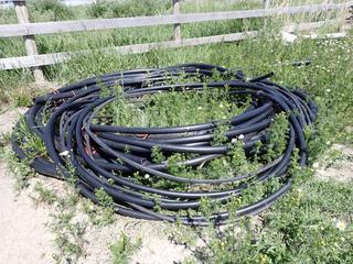 Quantity of Assorted Black Plastic Pipe.