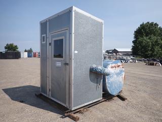 Oilfield Meter Shack c/w Methanol Tank & Flow Chart/Meter.