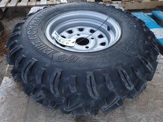 (1) Dirt Commander 27 x 9.00-12 NHS Tire w/ 4 Bolt Pattern Rim.