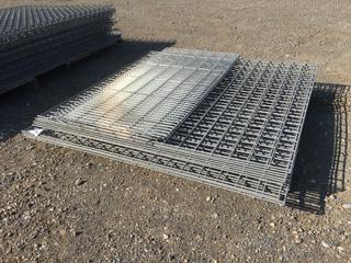 Quantity of Metal Racking 48 in x 31 in (2-3/4in Squares) and 24 in x 48 in (1 in x 4 in Squares).