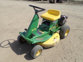 John Deere Riding Mower, Model R72, c/w 8.5 HP I/C Briggs & Stratton Engine, SN M00R72X303326  