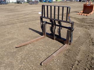 JLG Q/A Fork Carriage w/ 4 Ft. Forks, SN 2014027-02
