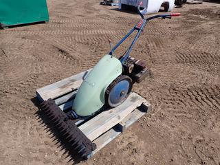 Jari Monarch Sickle Mower c/w Briggs & Stratton 5HP, 4-Cycle Engine *Note: Turns Over, Running Condition Unknown*