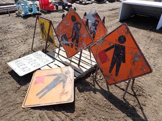 Qty of Assorted Signs and Stands