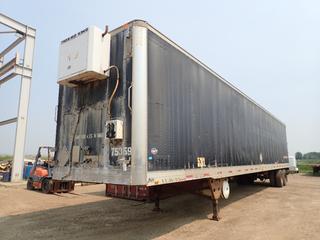 1996 Utility Trailer 53 Ft. T/A Van Trailer c/w 29,500kg GVWR, 19,000kg GAWR, Insulated, Thermo-King Thermoguard Heater, Showing 06505hrs. VIN 1UYVS2532TU797607 *Note: Heater Works As Per Consignor*