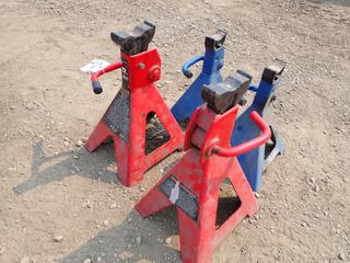 (2) Propel 12-Tons Jack Stands And (2) Power Fist 6-Ton Jack Stand