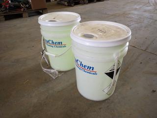 (2) 20L Pails Of Accuchem Accubrite Aluminum Cleaners  (T-3-3)