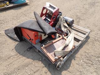 Sling, Baldor Electric Motor, PTO Switch, Schwawk Infrared Gas Heater, Tire Tube And Assorted Supplies