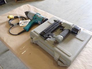 Makita Model 6906 3/4 In. 120V Impact c/w Porter Cable 18-Ga Pneumatic Nailer  (T-5-2)