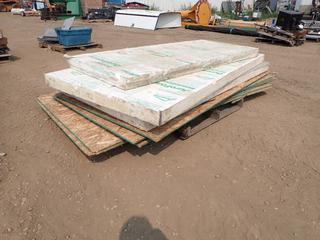 Qty Of 4 Ft. X 8 Ft. Sheets Of Chip Board c/w Dura Foam Insulation 