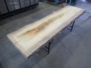 Live Edge Blue Stain Pine, 85 1/2 In. X  24 In. X 2 1/2 In.  (J-1-1)