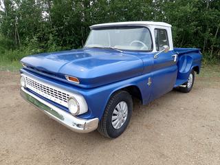1963 Chevrolet C-10 Pickup c/w 6-Cyl, 3-Spd Std Transmission And P235/75R15 Tires. Showing 41,436 Miles. VIN 3C1534614502A *Note: No Active VIN, Original Bill Of Sale Paperwork Located In Office*