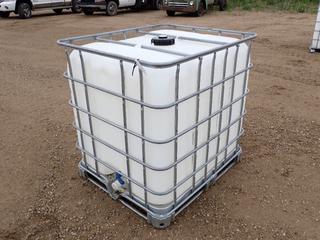 Schutz 1000L Liquid Storage Tank,  Note: Steam Cleaned, Non-T.D.G. Chemical.  (WF)