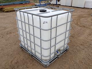 Schutz 1000L Liquid Storage Tank, Note:  Non-T.D.G. Chemical.  (WF)